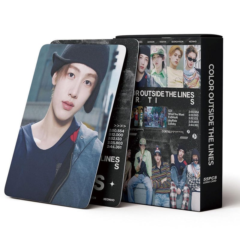 sunlelekz CORTIS Color Outside The Lines Album Lomo Cards - 55PCS Kpop Photocards for CORTIS Fans - Image 1