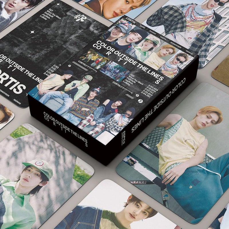 sunlelekz CORTIS Color Outside The Lines Album Lomo Cards - 55PCS Kpop Photocards for CORTIS Fans - Image 2