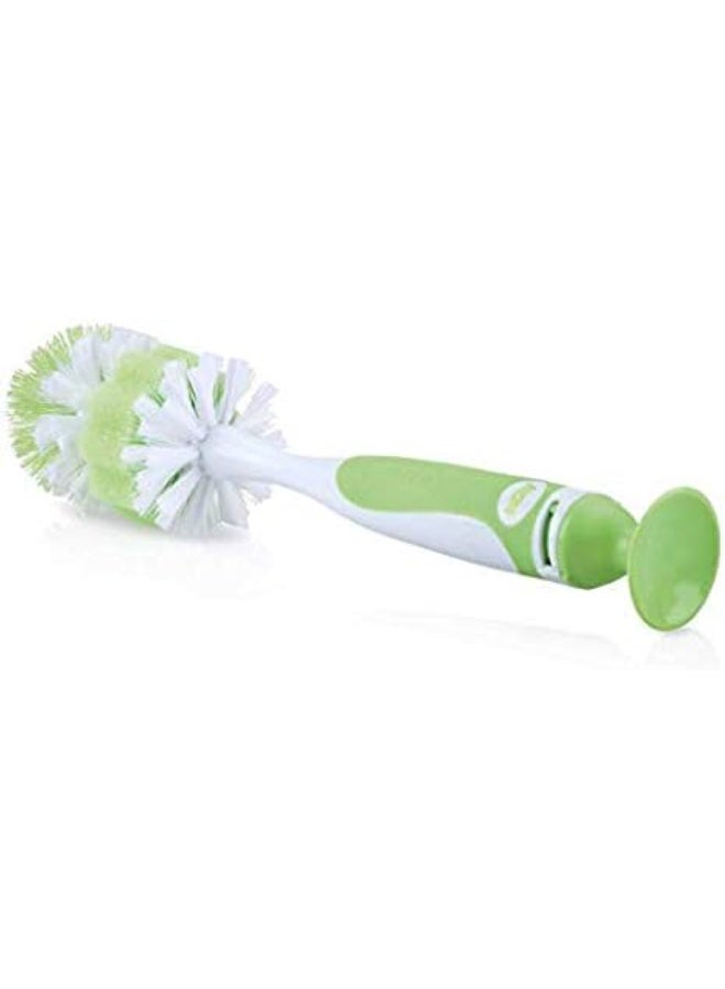 Mummamia Baby Bottle Cleaning Brush Set | Round Head Bottle & Nipple Brush with Suction Stand | Deep Clean Feeding Bottles - Image 2