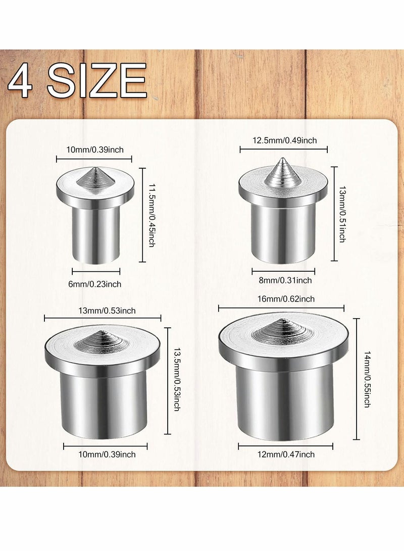 Excefore dowel jig and Tenon Center Transfer Plugs Doweling Centering Pins Transfer Plugs Drill Hole Tool for Woodworking Tool Accessories (20 Pieces) - Image 2