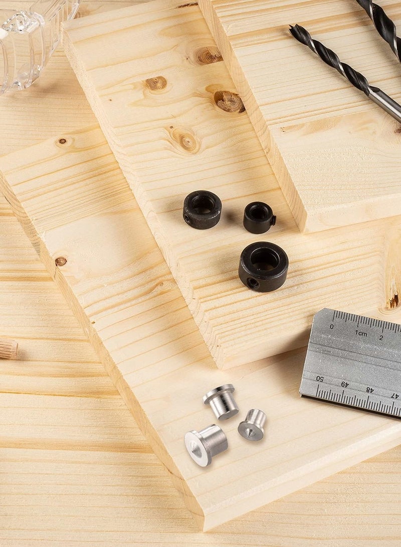 Excefore dowel jig and Tenon Center Transfer Plugs Doweling Centering Pins Transfer Plugs Drill Hole Tool for Woodworking Tool Accessories (20 Pieces) - Image 5