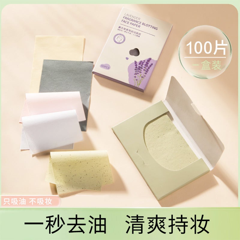 New 100 Fragrance Oil Absorbing Paper Face Oil Control Women'S Summer Refreshing Face Oil Degreating Men'S Oil Absorbing Paper Student - Image 4