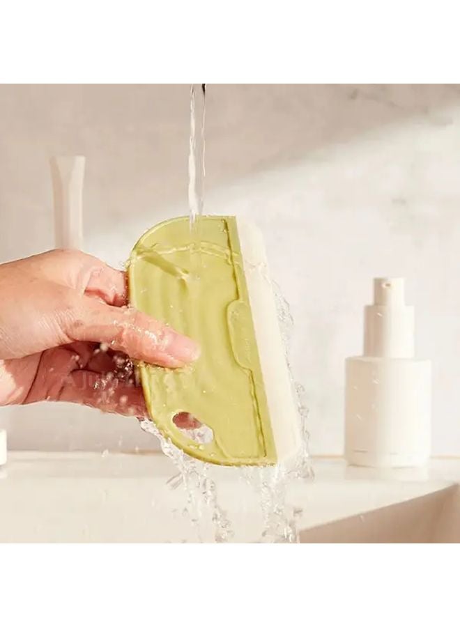 ممسحة برتقالية بمقبض ناعم لتنظيف أسطح المطبخ والمرايا والسيراميك - Image 5