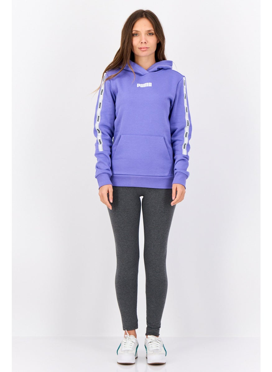 PUMA Women Sportswear Fit Long Sleeves Outdoor Hoodies, Violet  - Image 4