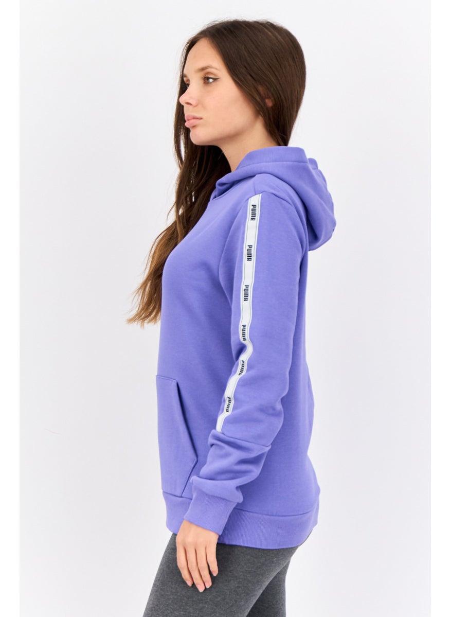 PUMA Women Sportswear Fit Long Sleeves Outdoor Hoodies, Violet  - Image 2