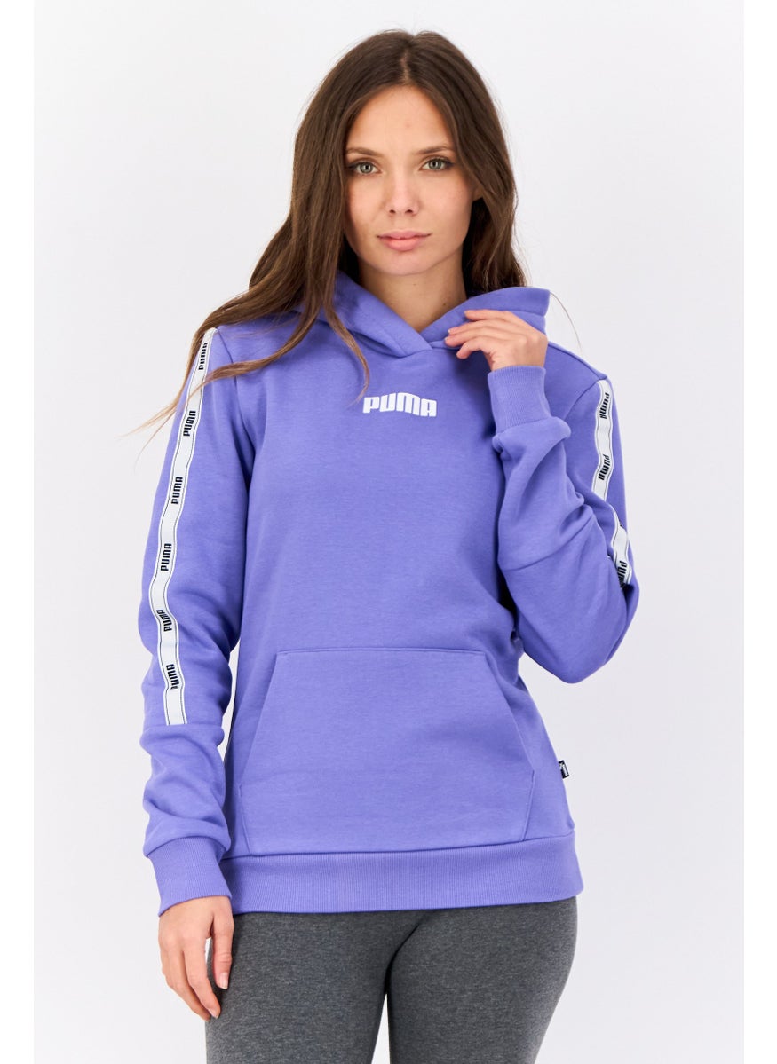 PUMA Women Sportswear Fit Long Sleeves Outdoor Hoodies, Violet  - Image 1