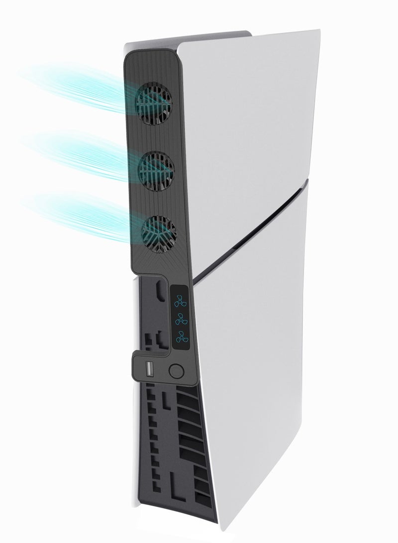 كيه جاي إتش مروحة تبريد خارجية ذات 3 مراوح لملحقات جهازSlim PS5 مبرد مروحة تبريد مبرد داخلي USB - Image 1