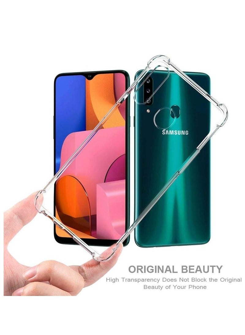 Raxoom Samsung Galaxy A20S Case Cover Protective Shock Absorption Bumper soft Transparent Case (Clear) - Image 5