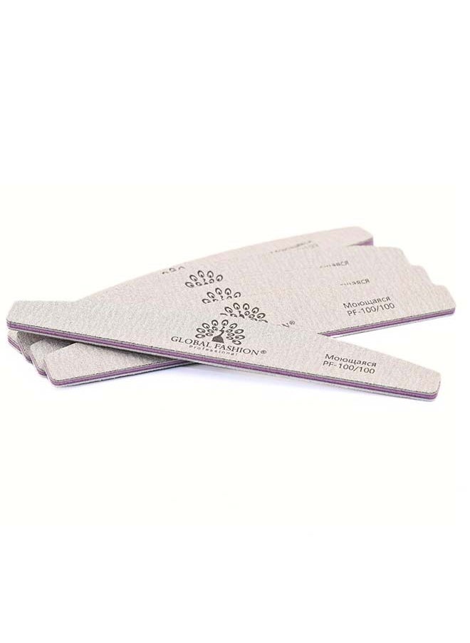 GLOBAL FASHION 24 Pieces Professional -Washable Nail Files For Multi Use-Double Sided Grit  - Image 1