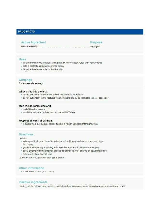 Tucks وسادات طبية مهدئة للبواسير من توكس، 40 قطعة (عبوة من 2) - Image 2