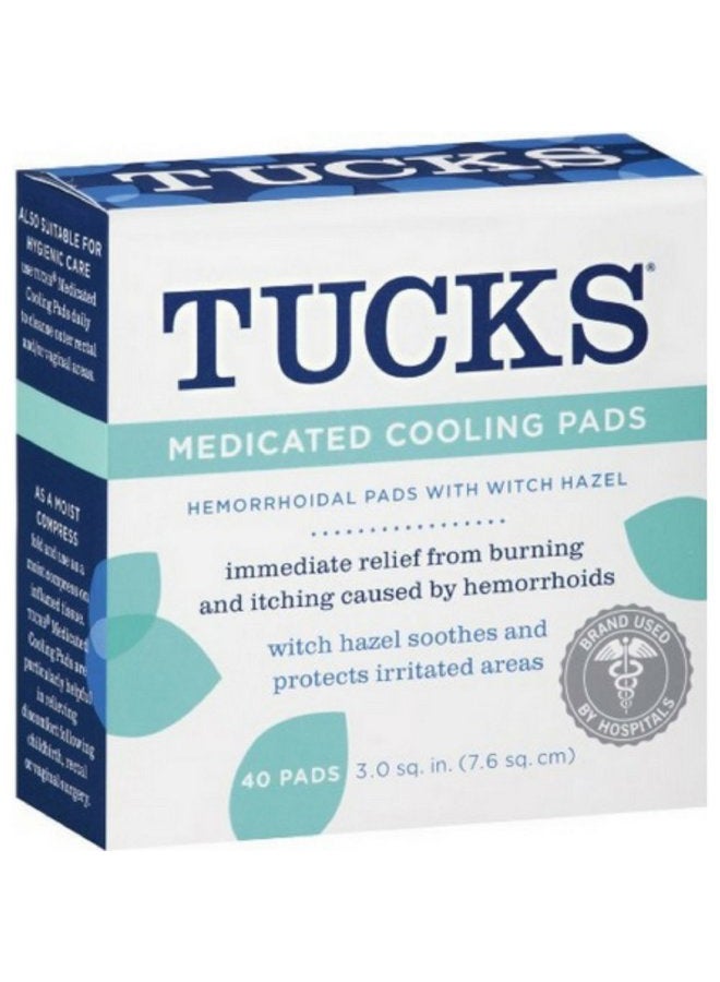 Tucks وسادات طبية مهدئة للبواسير من توكس، 40 قطعة (عبوة من 2) - Image 1