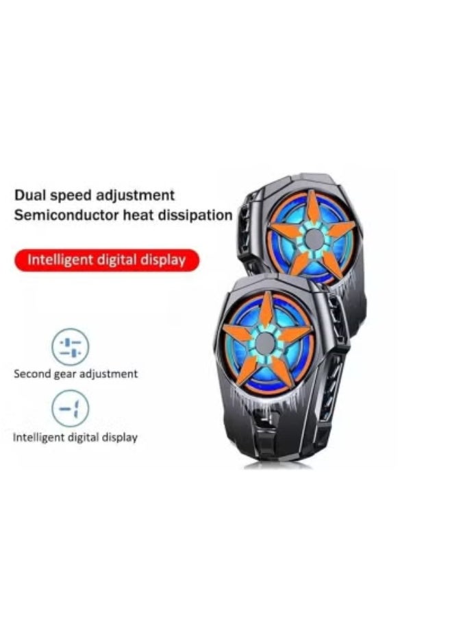 TIGER SL-09 Mobile Phone Radiator with Digital Display – USB Powered Semiconductor Cooling Fan for Smartphones – Real-Time Temperature Monitoring, Fast Heat Dissipation & Ultra-Quiet Operation – Ideal for Gaming, Streaming & Long Mobile Use – Portable & Efficient  - Image 2