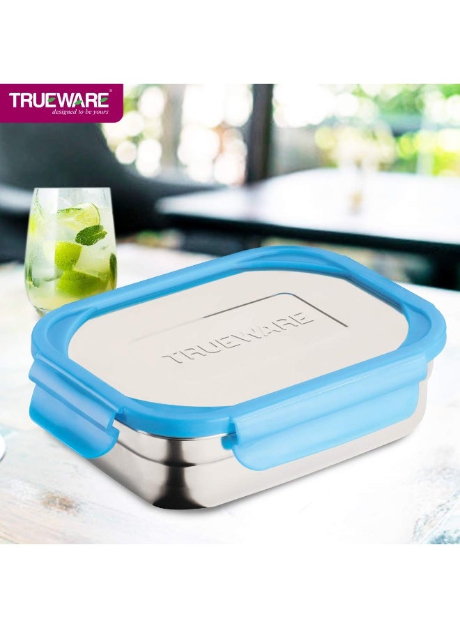 Trueware Bon Smart Lunchbox Stainless Steel Lunch Box Tiffin Containers with Steel lids for Office & School | 2 containers 1 Spoon | Airtight Leakpro - Image 2