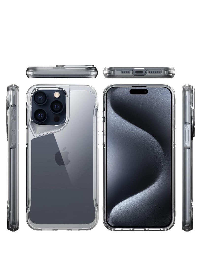 جيرفور جراب Gear4 Crystal Palace متوافق مع هاتف for iPhone 14 Pro مقاس 6.1 بوصة، حماية متقدمة من الصدمات مع التكنولوجيا، مضاد للاصفرار، غطاء هاتف - شفاف - Image 3