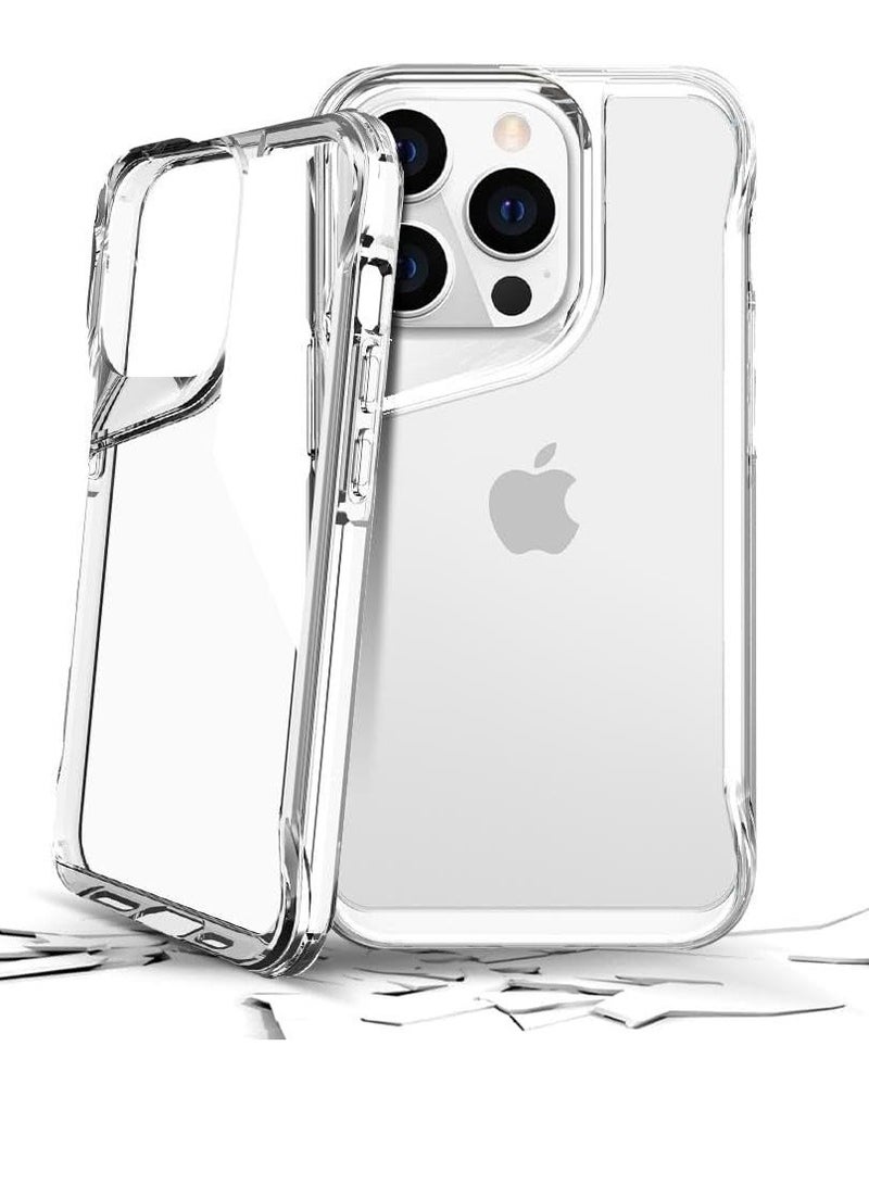 جيرفور جراب Gear4 Crystal Palace متوافق مع هاتف for iPhone 14 Pro مقاس 6.1 بوصة، حماية متقدمة من الصدمات مع التكنولوجيا، مضاد للاصفرار، غطاء هاتف - شفاف - Image 4