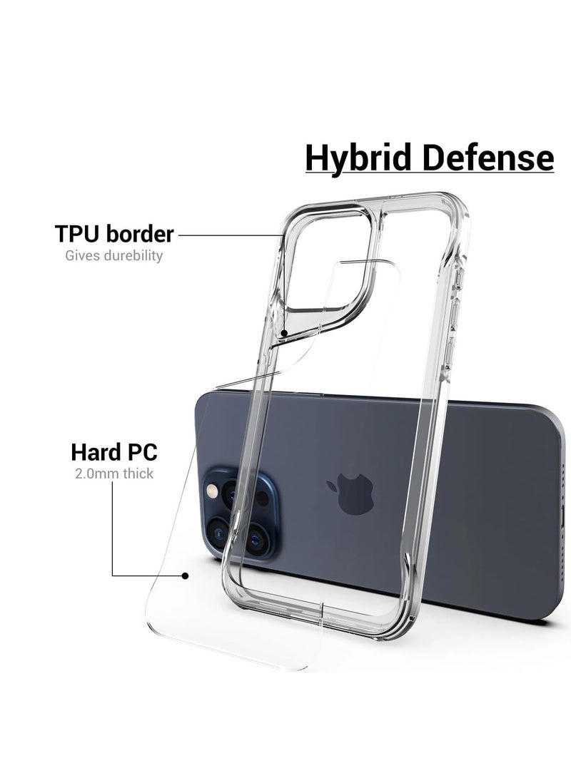 جيرفور جراب Gear4 Crystal Palace متوافق مع هاتف for iPhone 14 Pro مقاس 6.1 بوصة، حماية متقدمة من الصدمات مع التكنولوجيا، مضاد للاصفرار، غطاء هاتف - شفاف - Image 5