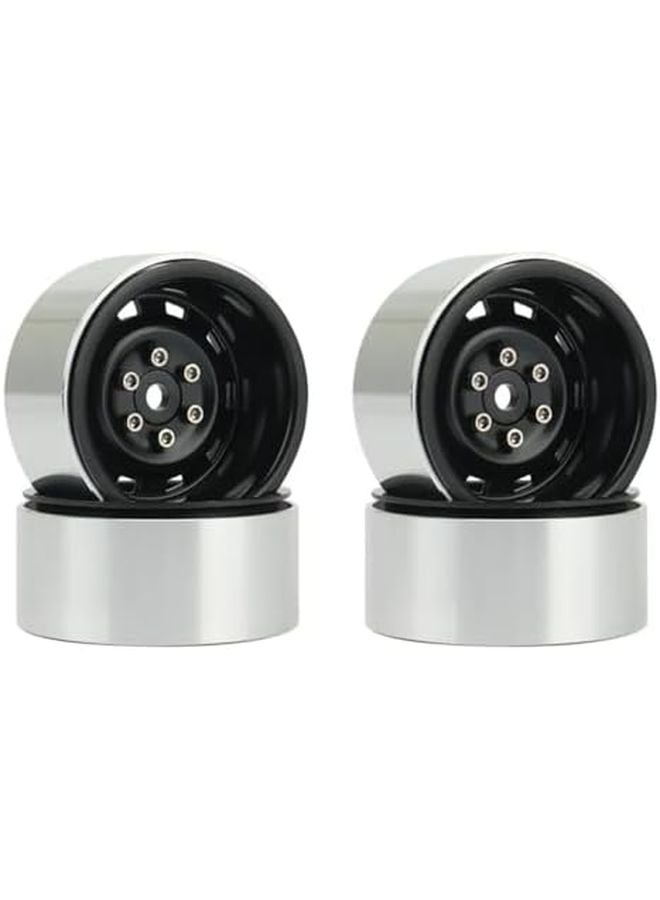 أسود 1 9 بوصة عجلة معدنية مع أقفال خرز لإطارات 1 10 مقياس نموذج زاحف RC 90046 AXI03007 - Image 1