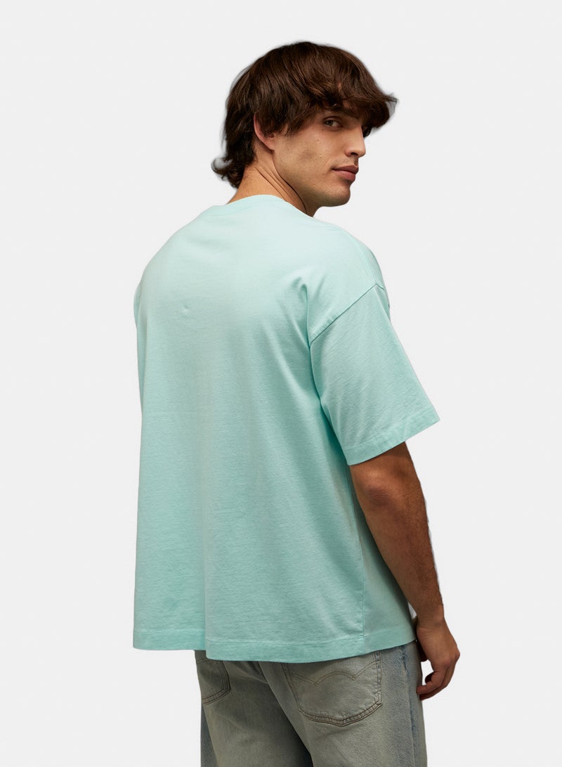 American Eagle تي شيرت كرو نيك واسع من AE - Image 4
