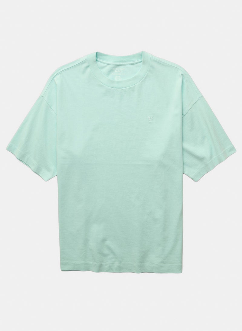 American Eagle تي شيرت كرو نيك واسع من AE - Image 3