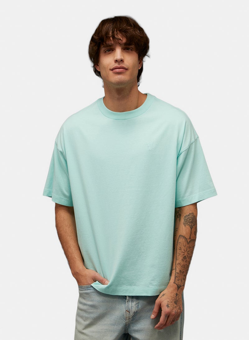 American Eagle تي شيرت كرو نيك واسع من AE - Image 1