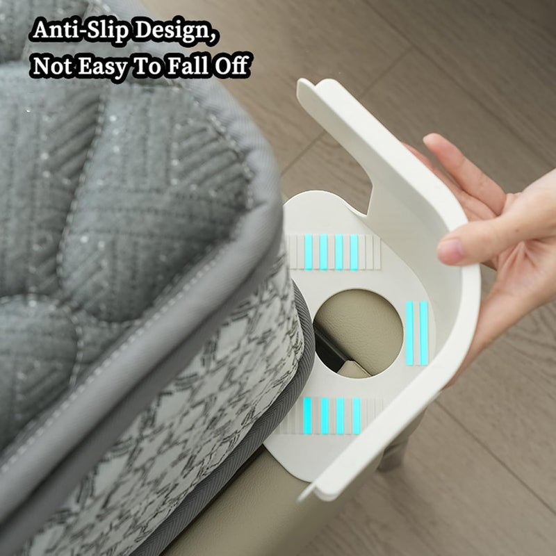 4Pcs Bed Sheet Holders Straps, Heavy Duty Bedsheet Corner Tightener Clips with Lock Strips, Bed Sheet Clips Fasteners, Secure Mattress Protectors and Bedding (Grey) - Image 4