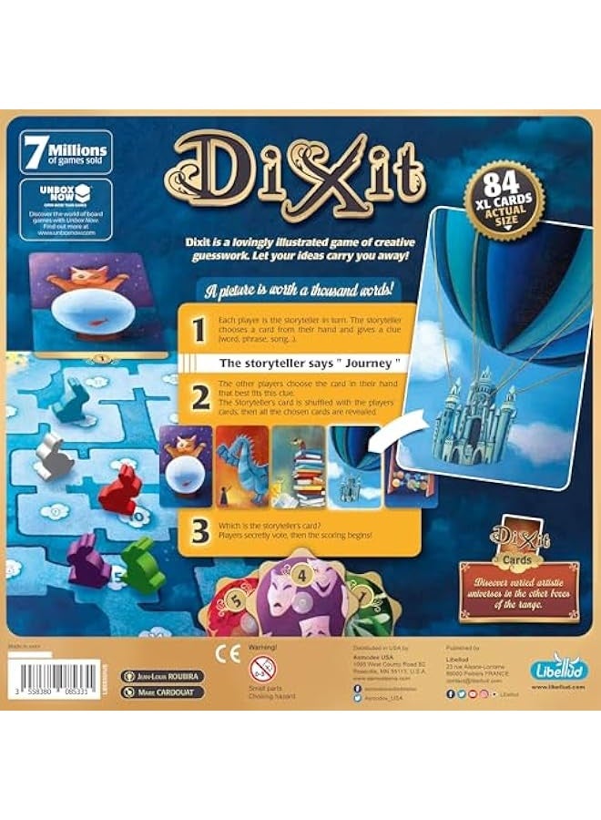 ديكسيت ديكست لعبة الطاولة - لعبة خيالية وإبداعية حائزة على جوائز! لعبة قصص ممتعة للعائلة للأطفال والبالغين، للأعمار 8 فما فوق، من 3 إلى 6 لاعبين، مدة اللعب 30 دقيقة، صنعت بواسطة - Image 3