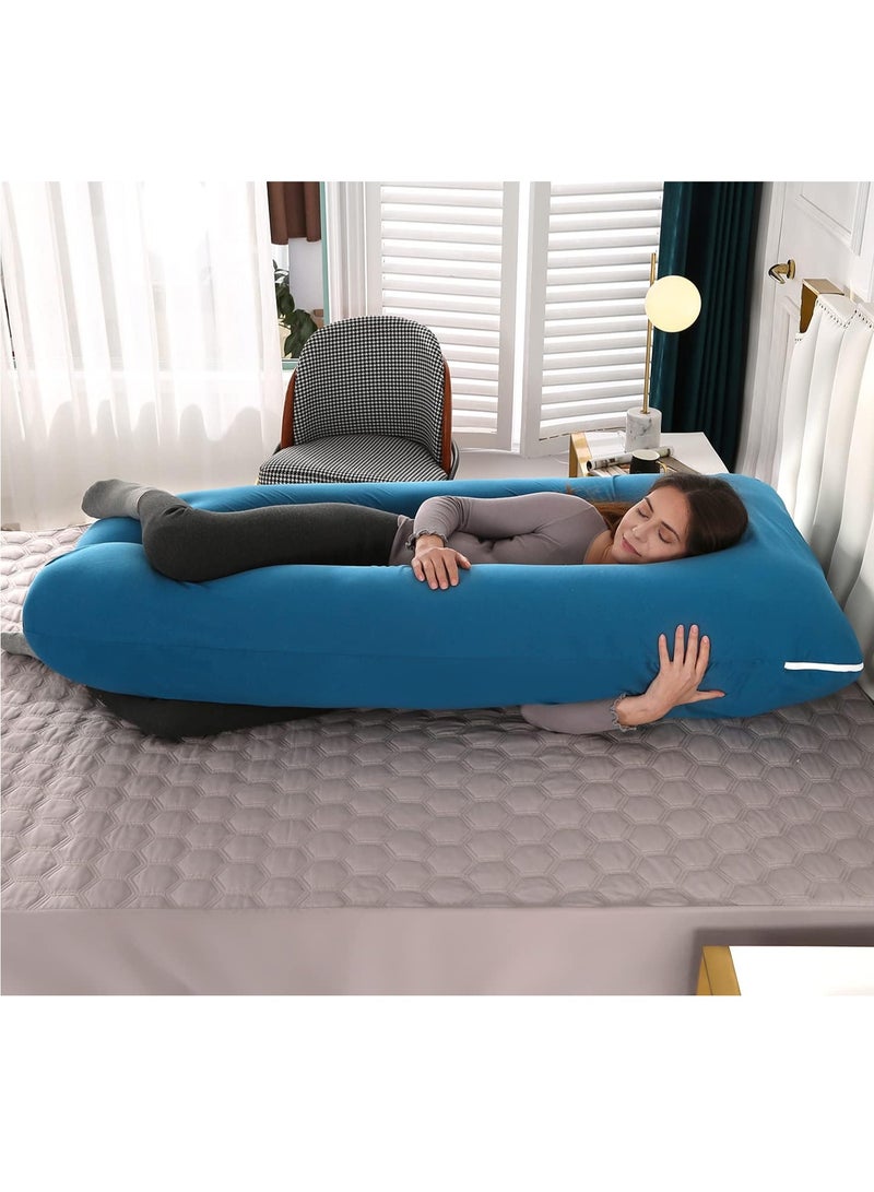 Arabest Pregnancy Pillows Cotton U Shaped Body Pillow for Sleeping, Comfortable Cooling Maternity Pillow for Pregnant Women Support Body Pain Relief Pillow  - Image 3