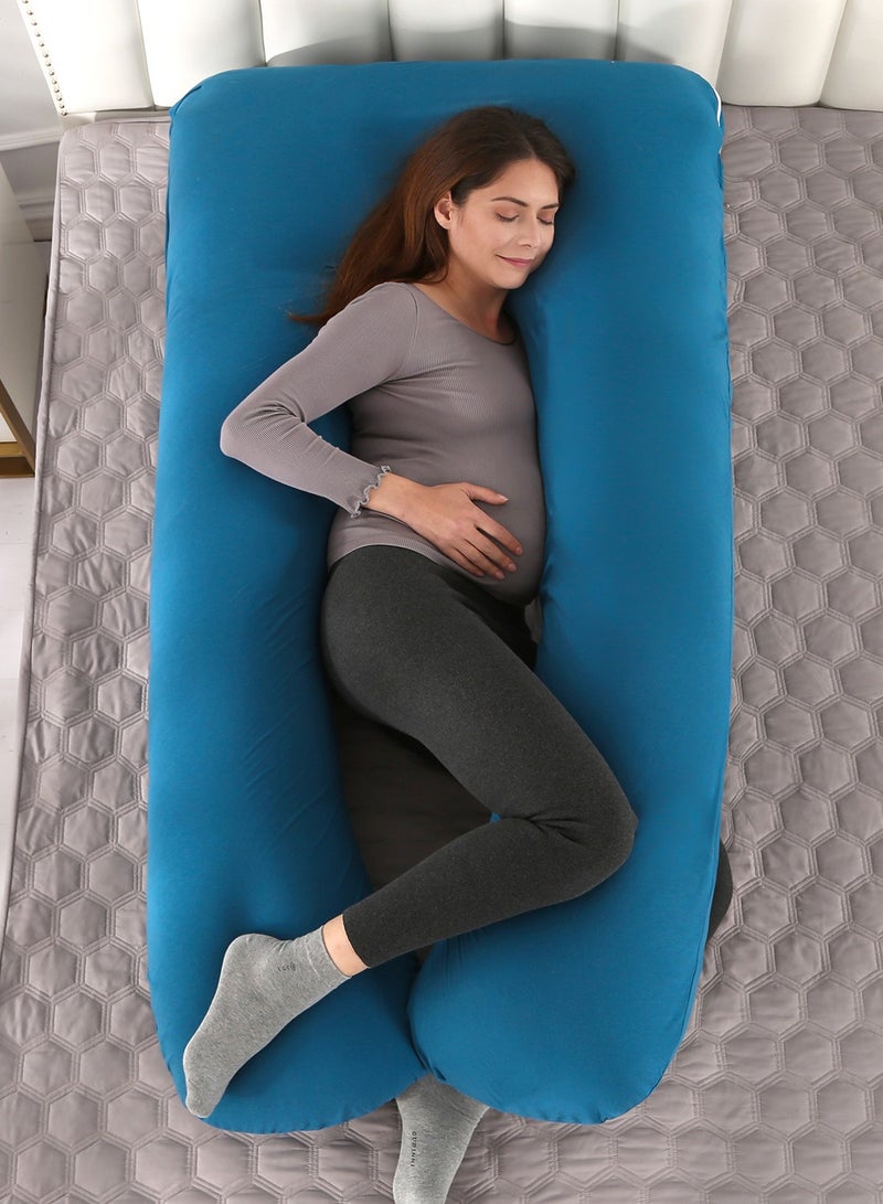 Arabest Pregnancy Pillows Cotton U Shaped Body Pillow for Sleeping, Comfortable Cooling Maternity Pillow for Pregnant Women Support Body Pain Relief Pillow  - Image 2