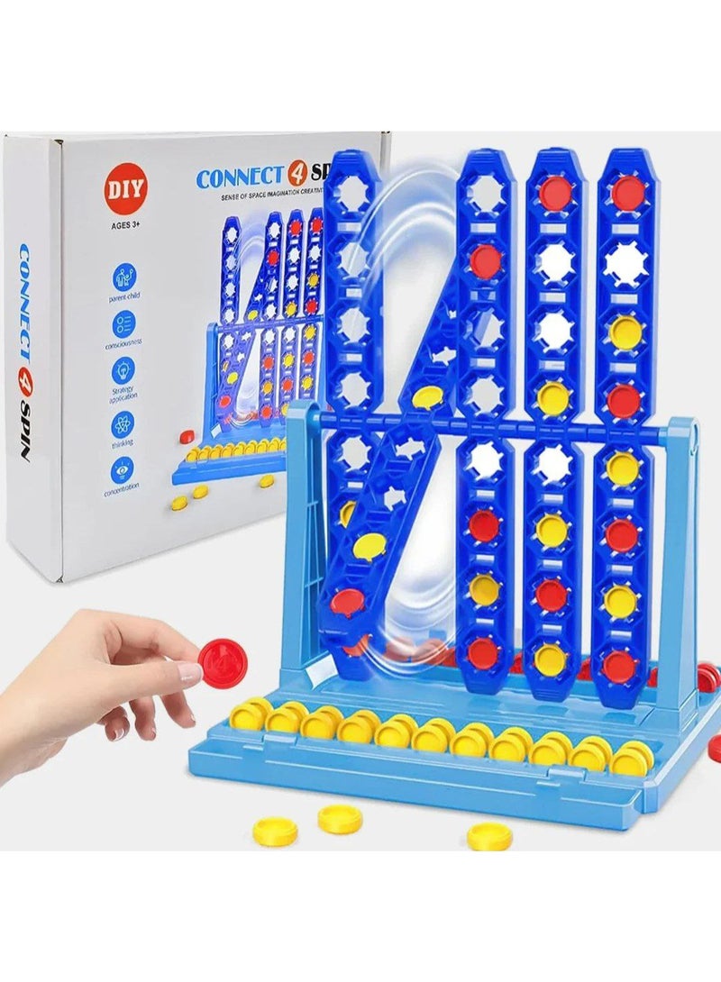 لعبة  Connect 4 SPIN 🎯🌀   نسخة ممتعة ومبتكرة من لعبة "4 قطع في صف"، لكن مع لمسة دوّارة تجعلها أكثر تحديًا! تنمي التفكير المنطقي والتركيز- مثالية للتنافس العائلي أو بين الأصدقاء - مناسبة للأطفال من عمر 3 سنوات فما فوق - Image 1