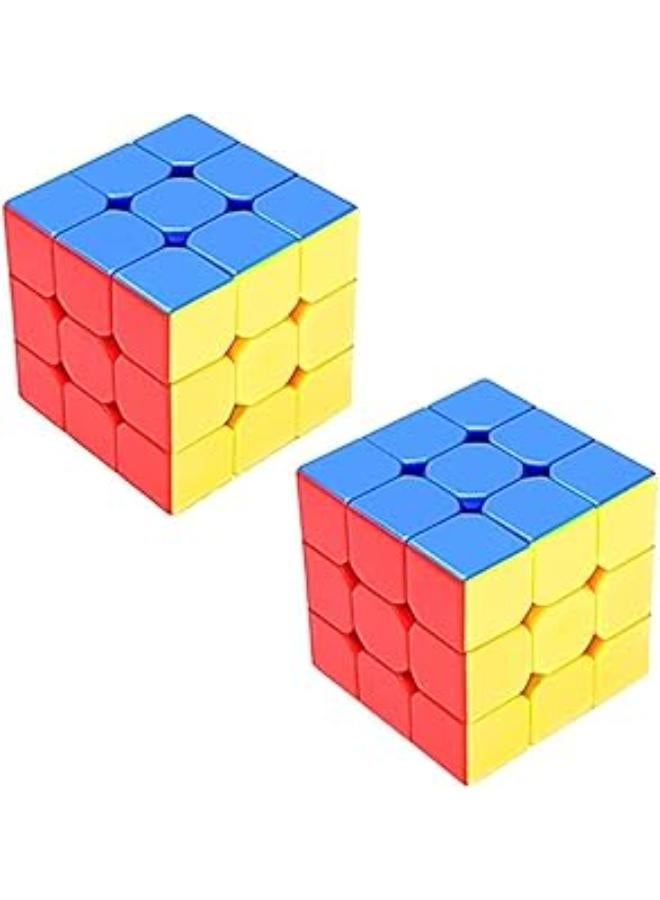 لعبة تخيل™ مكعب روبيك مكون من قطعتين 3x3x3 مكعب عالي السرعة | لعبة مكعب الألغاز السحري للأطفال.