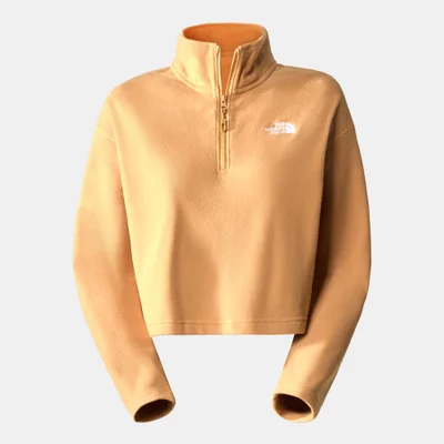 THE NORTH FACE Women’s 100 Glacier Cropped 1/4 Zip Fleece Sweatshirt