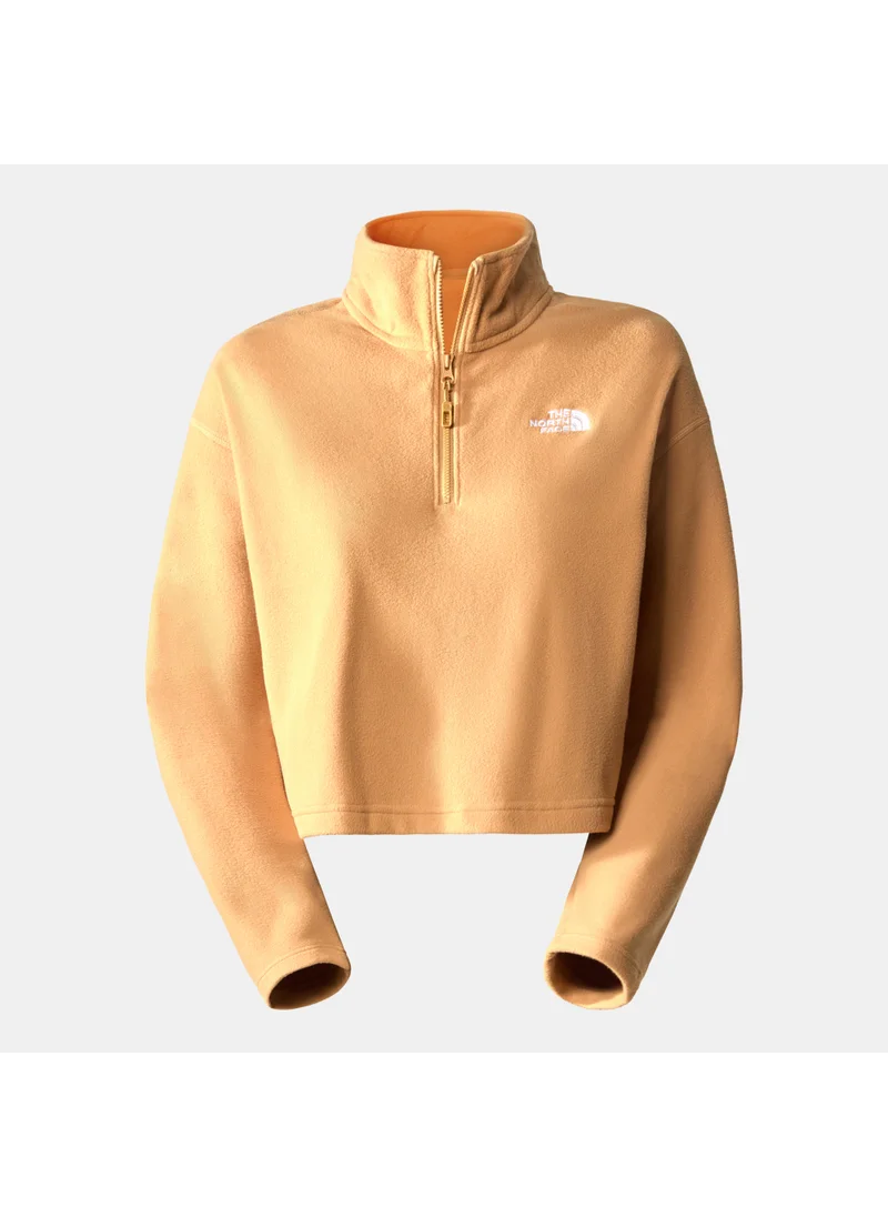 THE NORTH FACE Women’s 100 Glacier Cropped 1/4 Zip Fleece Sweatshirt
