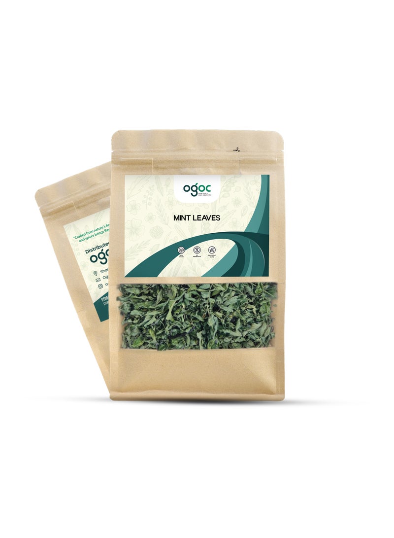 OGOC Dried Mint Leaves Mint Flakes Pudina Leaves Aromatic Dried Herb Pantry Staple Seasoning for Cooking Curries Tea Garnish - Image 5