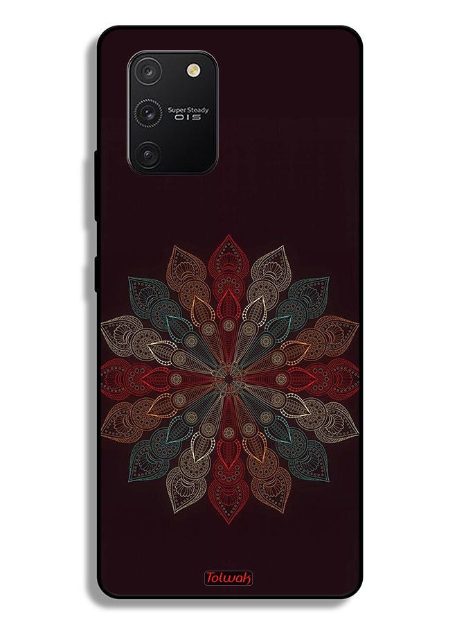 Tolwak Samsung Galaxy S10 Lite Protective Case Cover Mandala Flower Art - Image 2