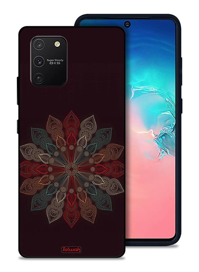 Tolwak Samsung Galaxy S10 Lite Protective Case Cover Mandala Flower Art - Image 1