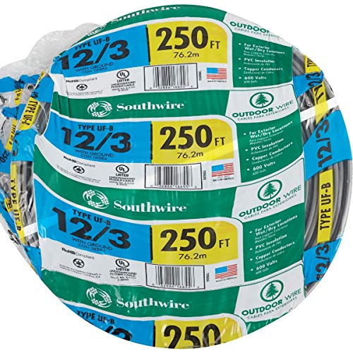 Southwire شركة ساوثواير #13058355 كابل UF بطول 250' 12/3 W/G - Image 2