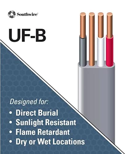 Southwire شركة ساوثواير #13058355 كابل UF بطول 250' 12/3 W/G - Image 3
