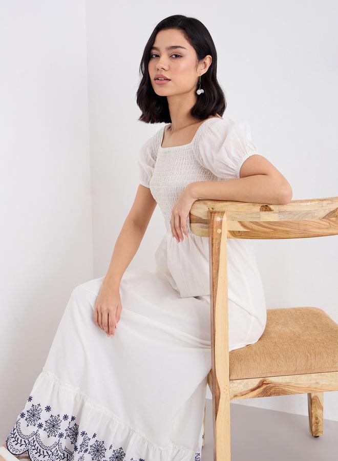 ستايلي فستان طويل بتفاصيل مُطرزة - Image 5