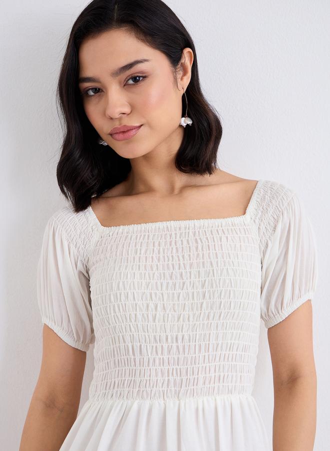 ستايلي فستان طويل بتفاصيل مُطرزة - Image 3