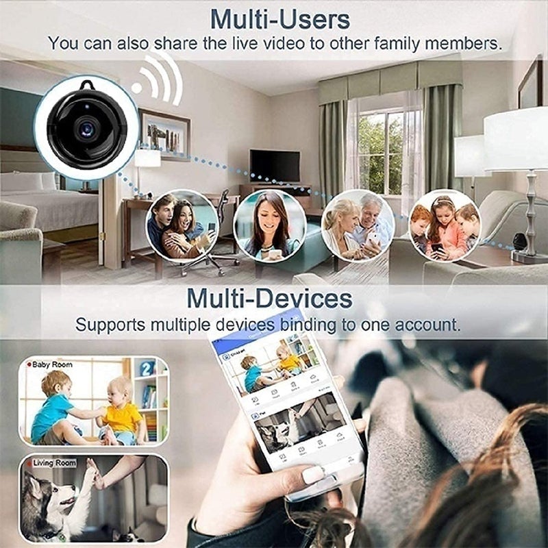 SIOVS SIOVS Full HD 1080P Micro Camcorder Wireless Infrared CCTV Hidden Spy Night Vision Security Camera  - Image 2