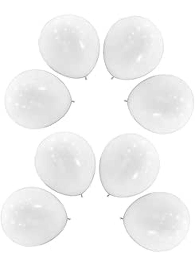 36 Inch White Round Latex Balloons 8 Pack Matte Finish For Wedding Birthday Party - Image 1
