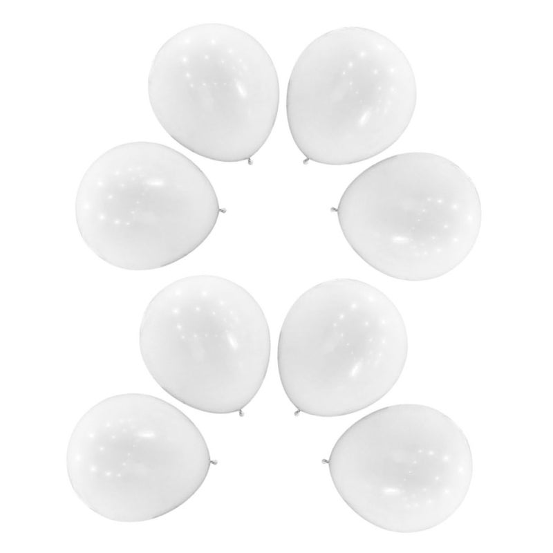 36 Inch White Round Latex Balloons 8 Pack Matte Finish For Wedding Birthday Party - Image 2