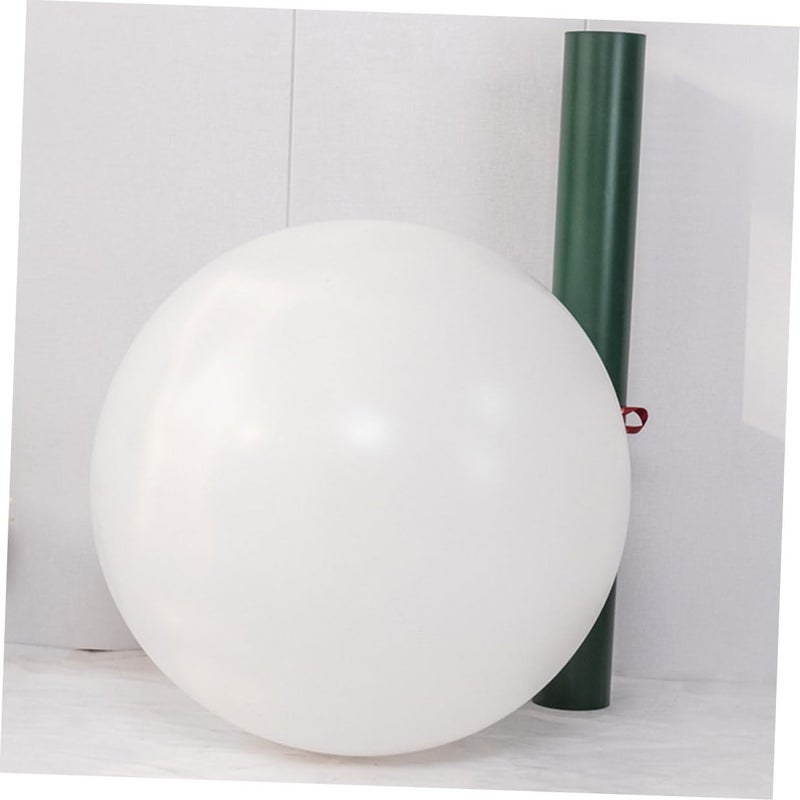 36 Inch White Round Latex Balloons 8 Pack Matte Finish For Wedding Birthday Party - Image 5