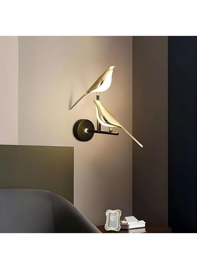 kinis Golden Bird Led Wall Light for Living Room, Modern Style Led Wall Lamps for Bedroom, Led Wall Lights for Home Decoration, Led Wall Scone for resturant/Cafe (Double Bird Wall) - Image 2