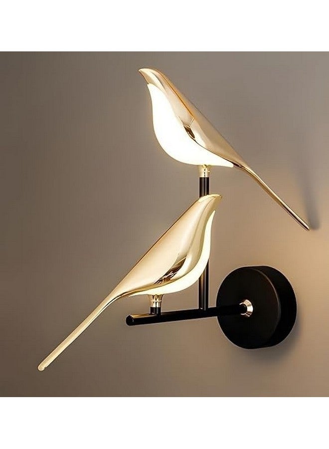 kinis Golden Bird Led Wall Light for Living Room, Modern Style Led Wall Lamps for Bedroom, Led Wall Lights for Home Decoration, Led Wall Scone for resturant/Cafe (Double Bird Wall) - Image 1