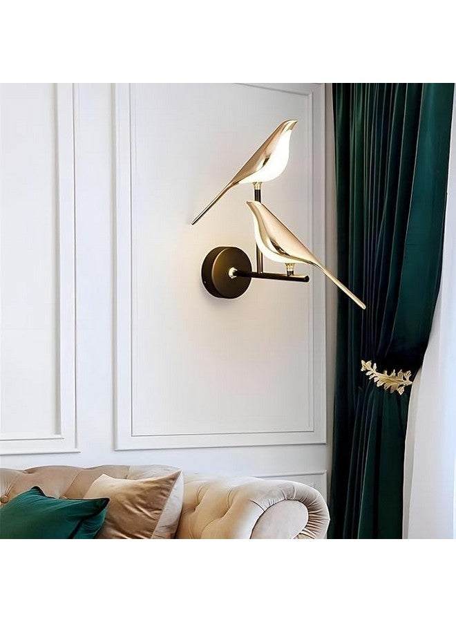 kinis Golden Bird Led Wall Light for Living Room, Modern Style Led Wall Lamps for Bedroom, Led Wall Lights for Home Decoration, Led Wall Scone for resturant/Cafe (Double Bird Wall) - Image 3