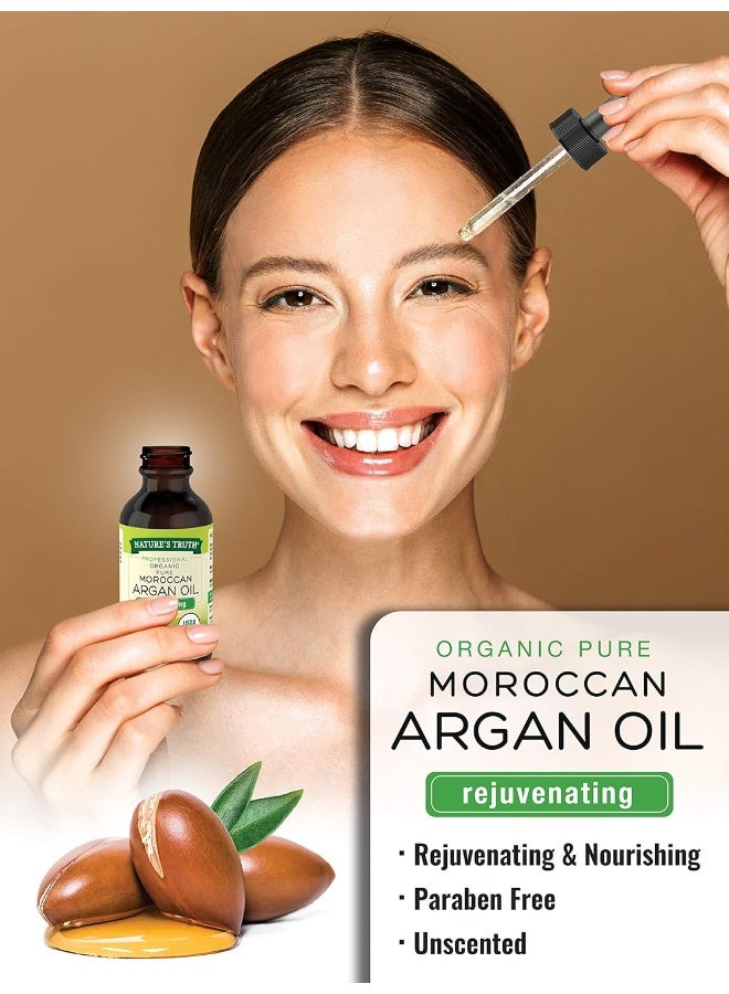 Nature's Truth Organic Rejuvenating Moroccan Argan Oil Serum, 2 Fluid Ounce - Image 4