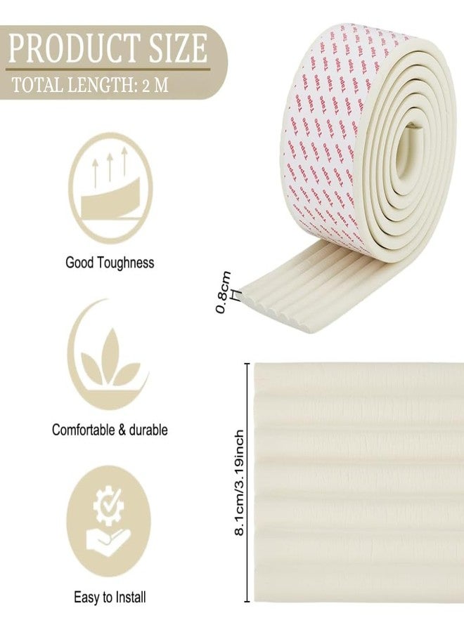 DANSR Baby Proofing Edge Guard 2M, Thick NBR Foam Corner Protector for Sharp Edges, Table Edge Protector for Kids Safety, Furniture Corner Guard for Desk, Cabinet, Wall and Home Protection Cream - Image 2