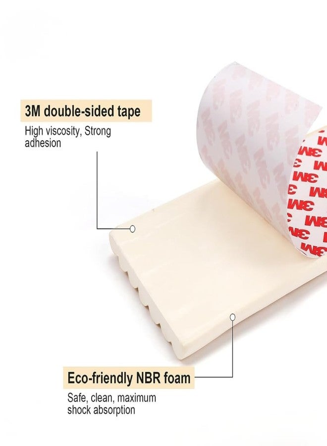 DANSR Baby Proofing Edge Guard 2M, Thick NBR Foam Corner Protector for Sharp Edges, Table Edge Protector for Kids Safety, Furniture Corner Guard for Desk, Cabinet, Wall and Home Protection Cream - Image 3
