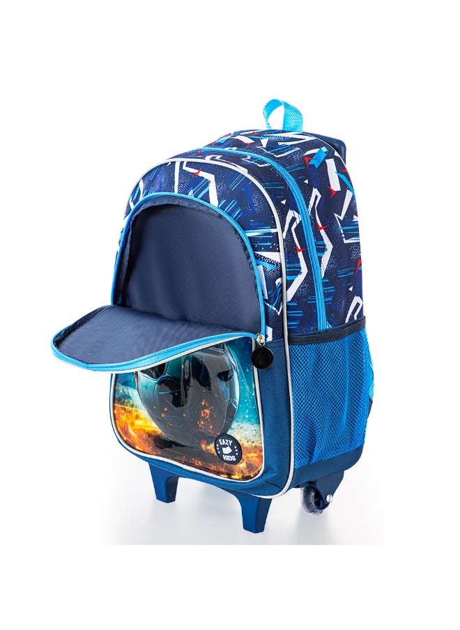 Eazy Kids Eazy Kids Set of 5 Trolley 16" School Bag Combo - Football  - Image 3